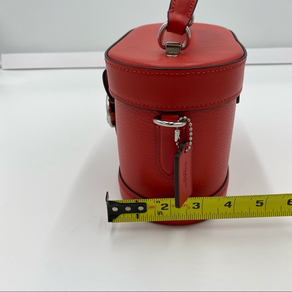 Coach PebbleLeather Georgia Crossbody Bright Poppy - Picture 11 of 11